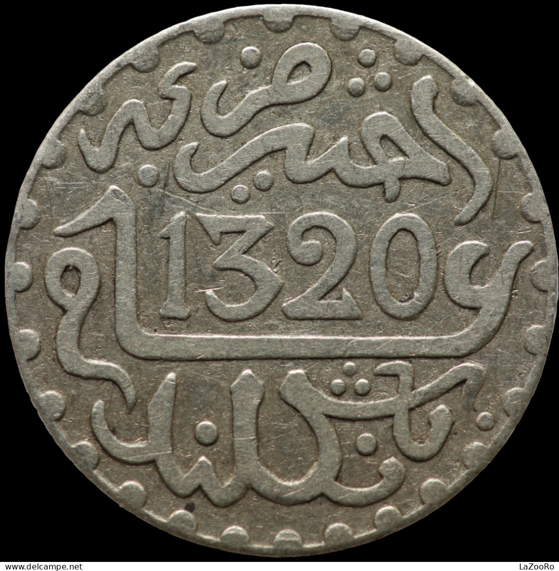 LaZooRo: Morocco 1/2 Dirham 1903 VF / XF - Silver - Marocco