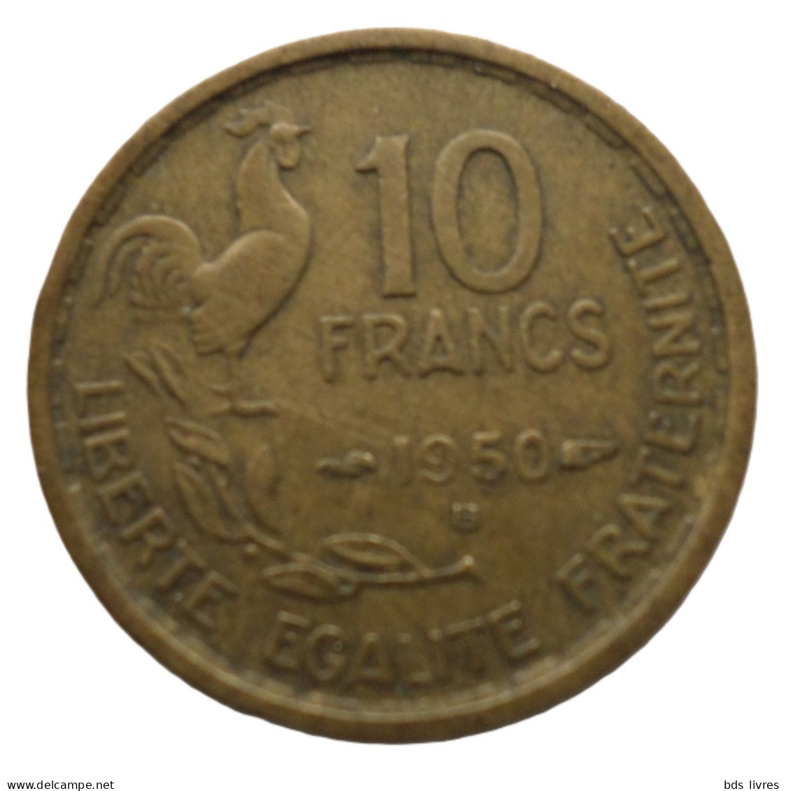 FRANCE.... 10 Francs Guiraud 1950 B - Pièce Non Nettoyée  Et Patinée (voir Images) - 10 Francs
