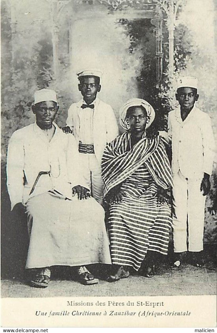 - Pays Div- Ref-EE812- Afrique - Tanzanie - Zanzibar - Missons Des Pères Du Saint Esprit - Famille Chretienne - Religons - Tansania