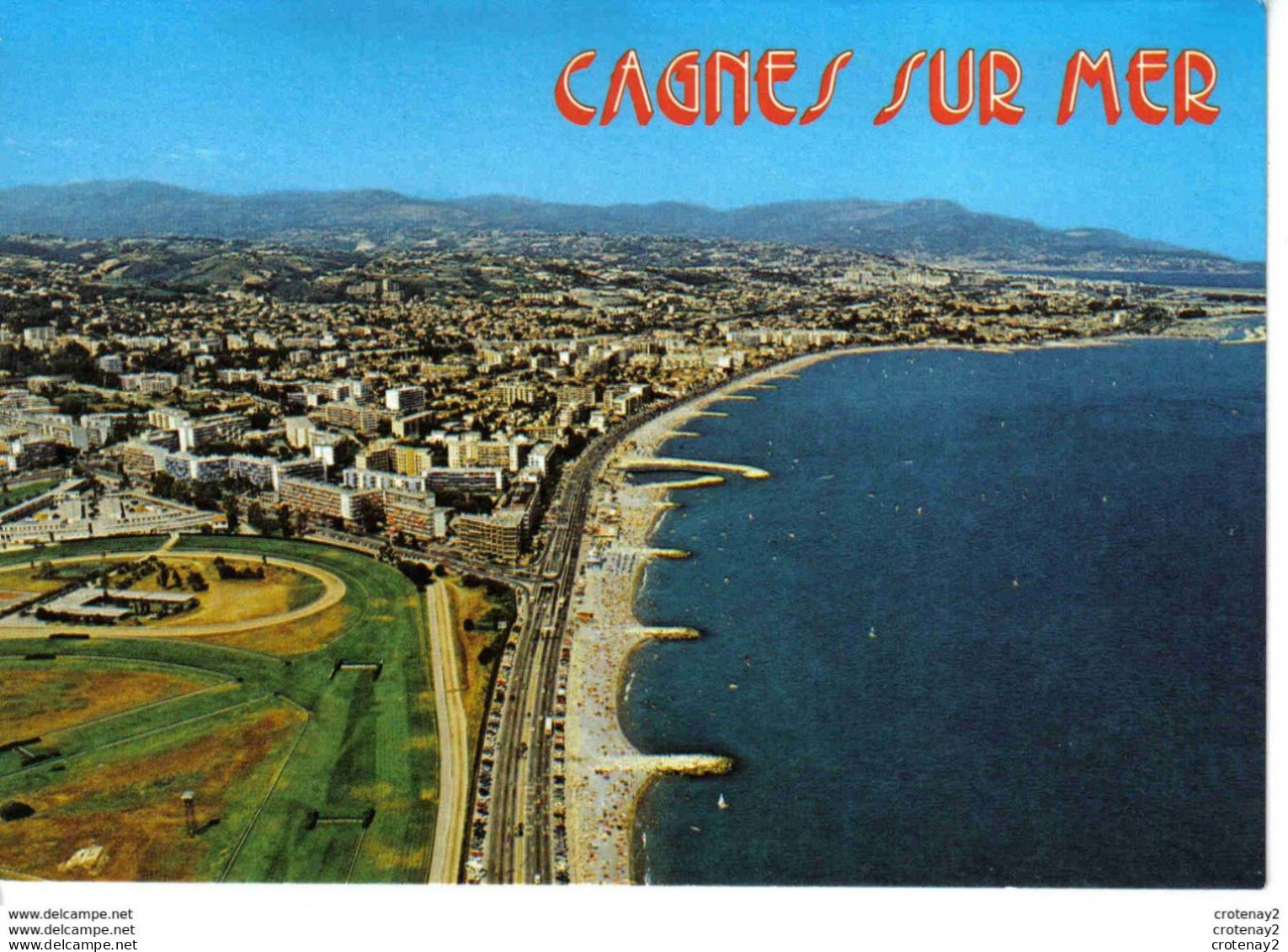 06 CAGNES SUR MER N°40 85 Vue Générale Plage HIPPODROME VOIR DOS - Cagnes-sur-Mer