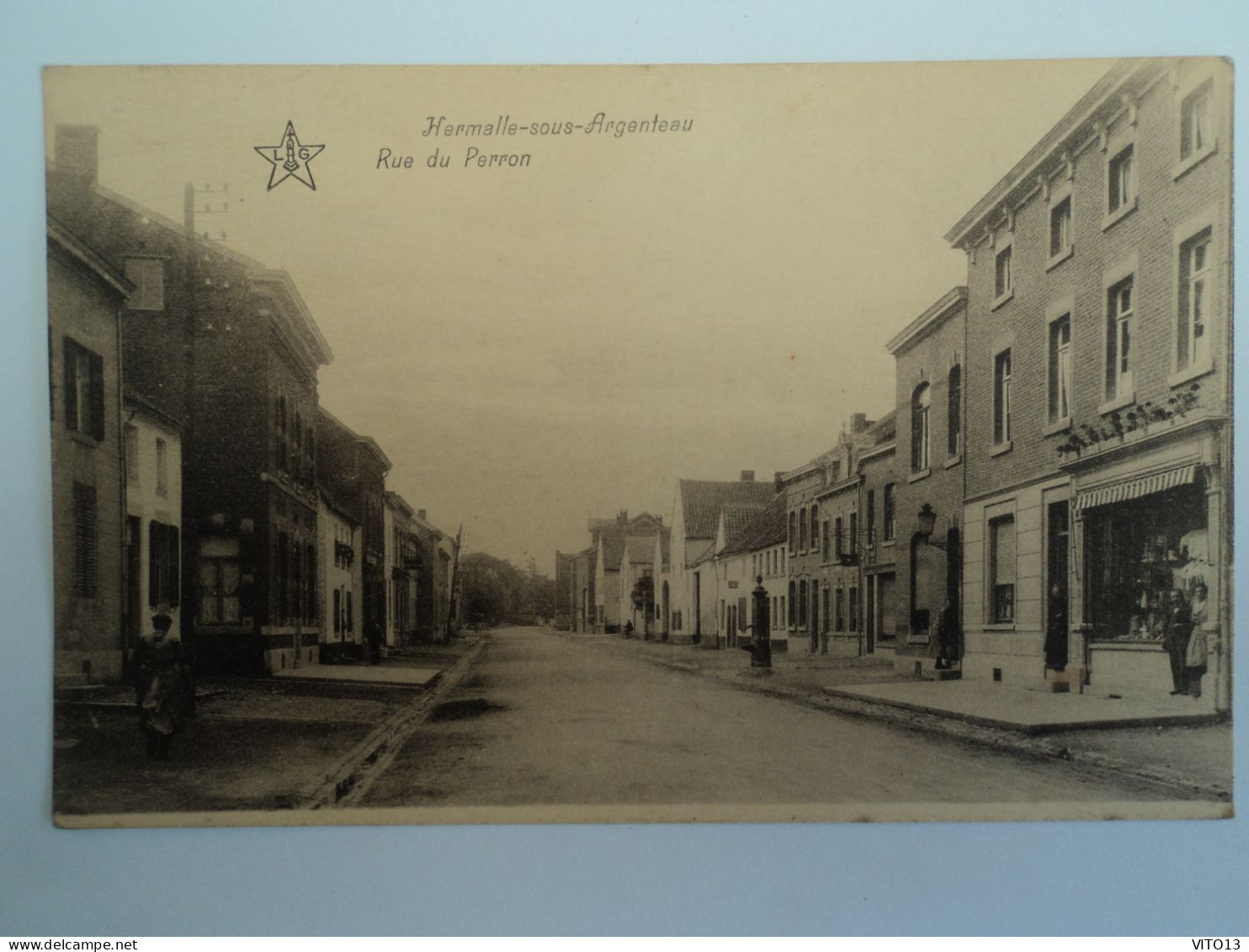 CP : Hermalle-sous-Argenteau ,  Rue Du Perron  ( 1941 ) - Wezet