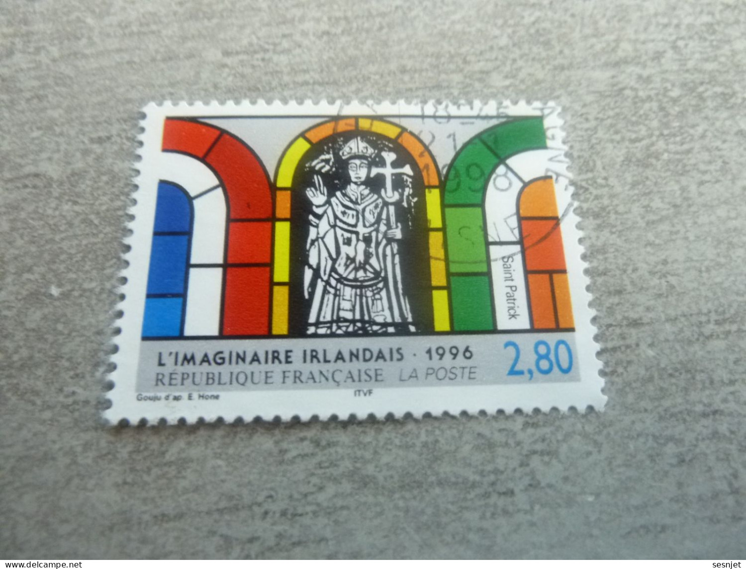 L'Imaginaire Irlandais - Evie Hone - Saint-Patrick - 2f.80 - Yt 2993 - Multicolore - Oblitéré - Année 1996 - - Usados