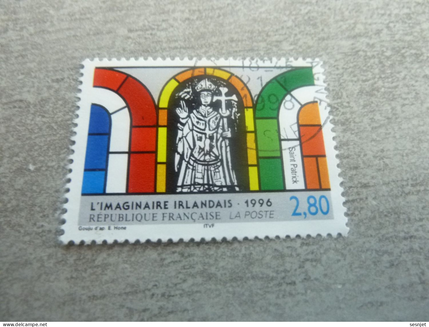 L'Imaginaire Irlandais - Evie Hone - Saint-Patrick - 2f.80 - Yt 2993 - Multicolore - Oblitéré - Année 1996 - - Used Stamps