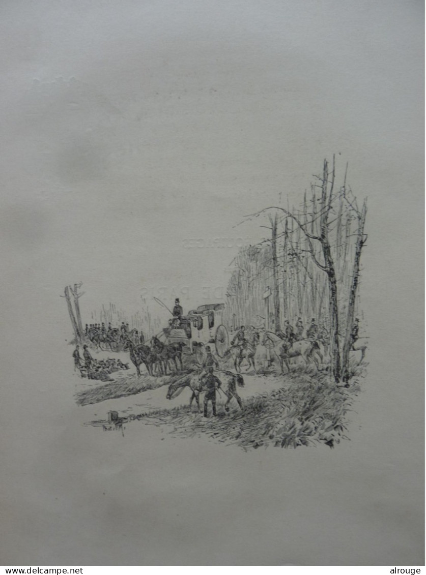 Les équipages Des Environs De Paris Extrait De "La Venerie Moderne" De Léon De Jaquier 1889, Dessins De P.Mahler - 1801-1900