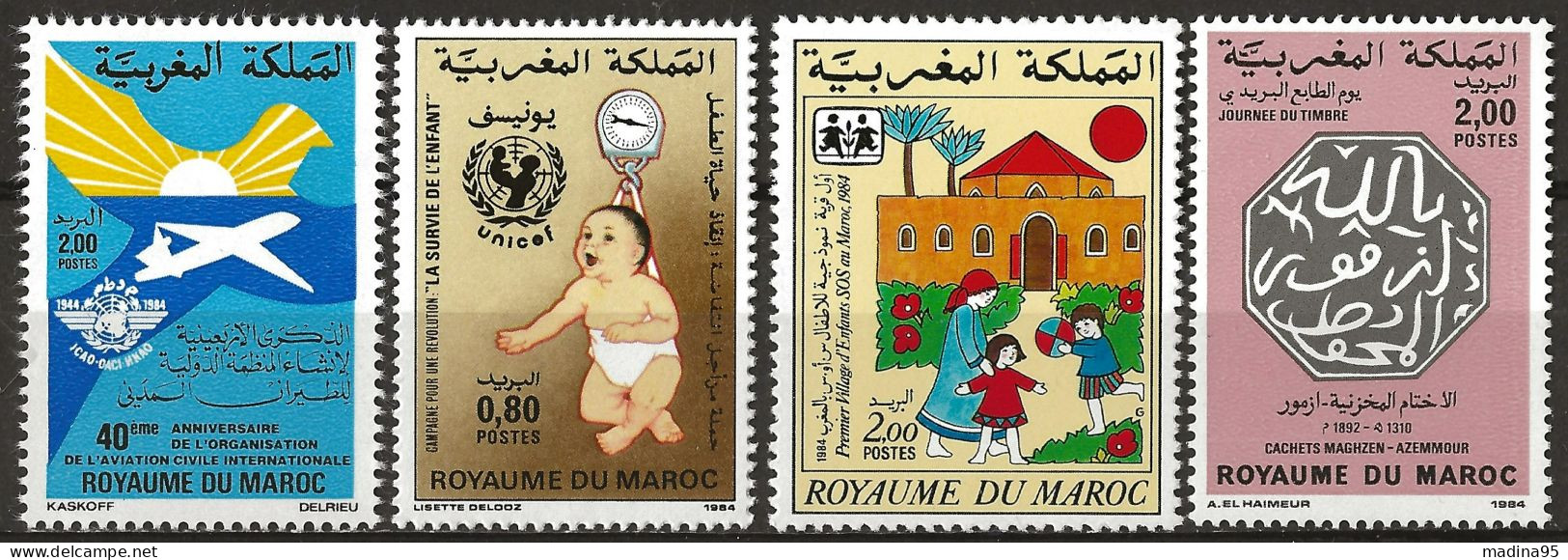 MAROC: **, N° YT 981 à 984, TB - Marocco (1956-...)