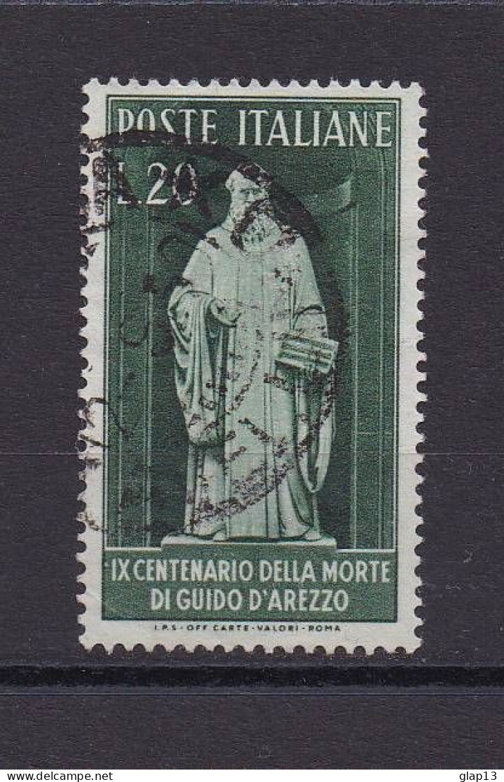 ITALIE 1950 TIMBRE N°564 OBLITERE GUIDO D'AREZZO - 1946-60: Usados