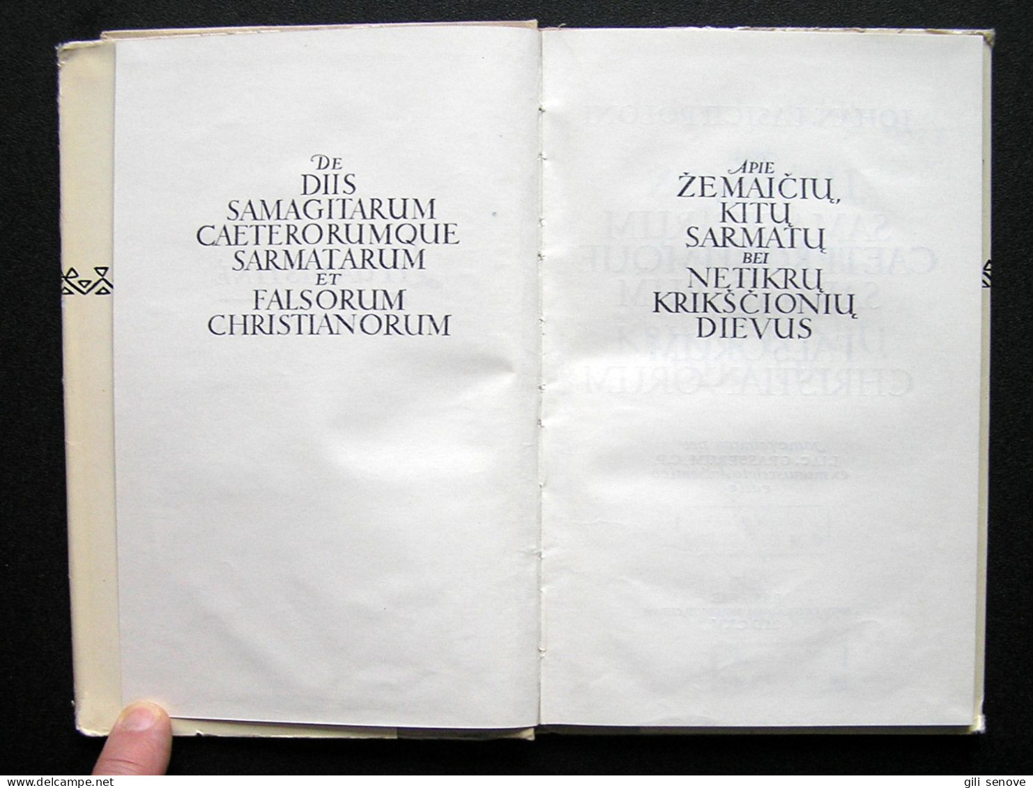 Lithuanian Book / Apie žemaičių Dievus By Lasickis 1969 - Culture