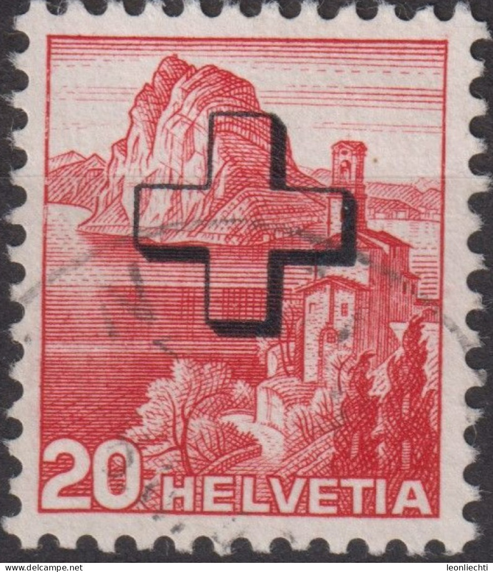 1938 CH / Dienstmarke ° Mi:CH D32y,Yt:CH S154, Zum:CH D32y, San Salvatore Mit Kreuzaufdruck - Service