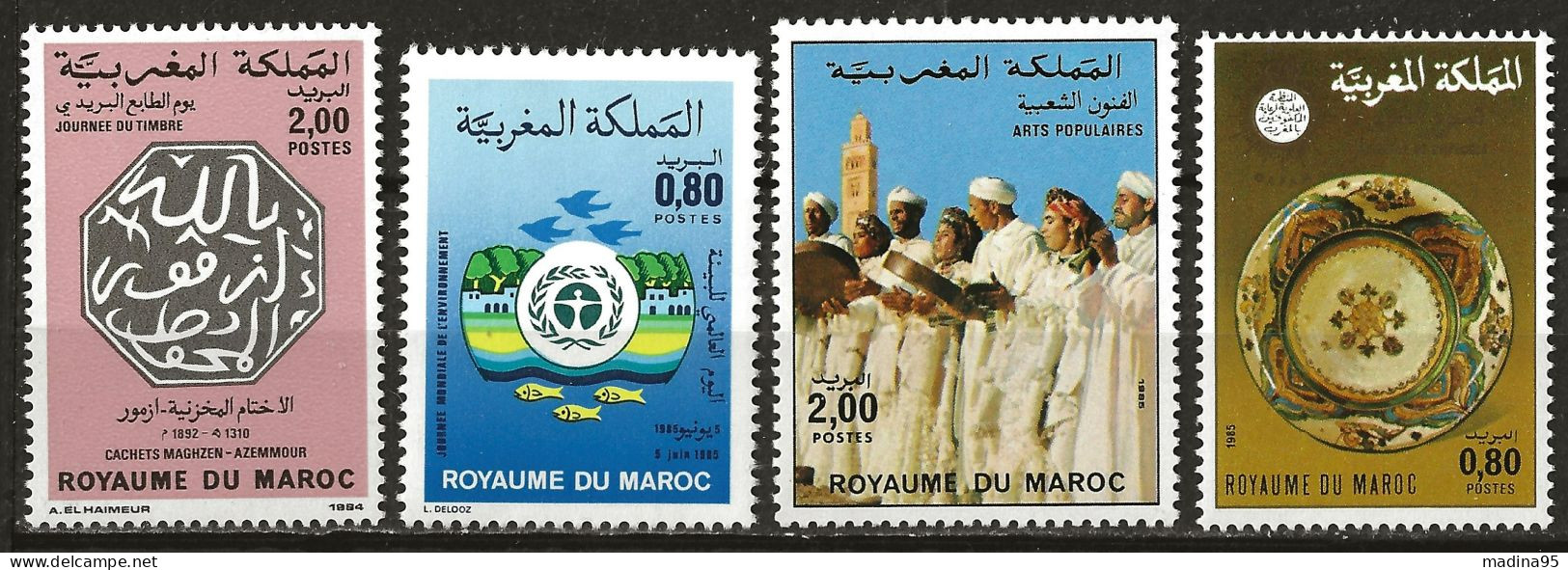 MAROC: **, N° YT 984 à 987, Suite, TB - Maroc (1956-...)