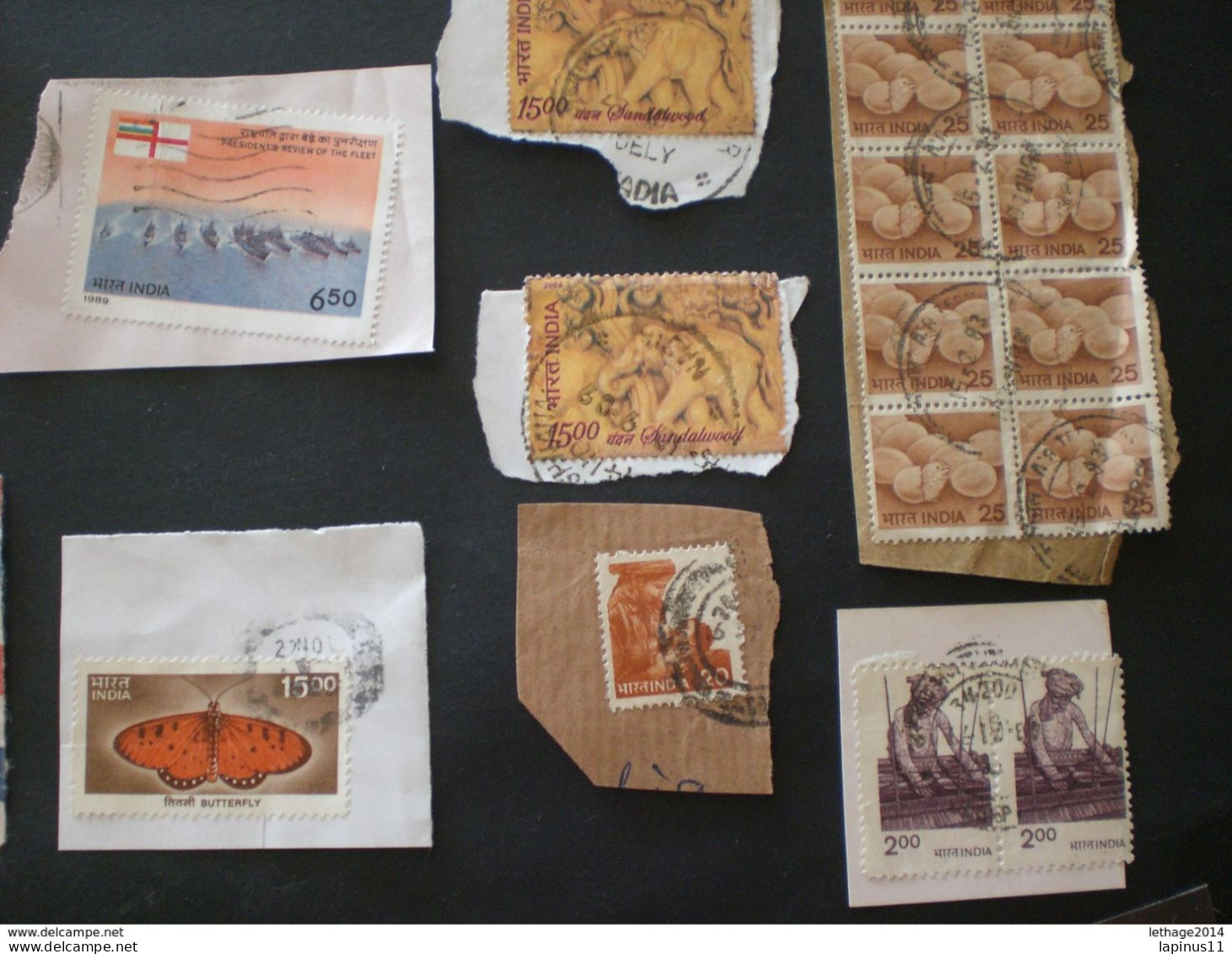 INDIA INDIE INDIEN INDE इंडिया STAMPS LOT STOCK + SCANNERS - Collezioni & Lotti