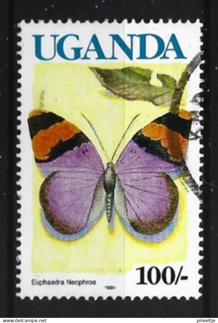 Uganda 1991 Butterfly  Y.T. 615a (0) - Ouganda (1962-...)
