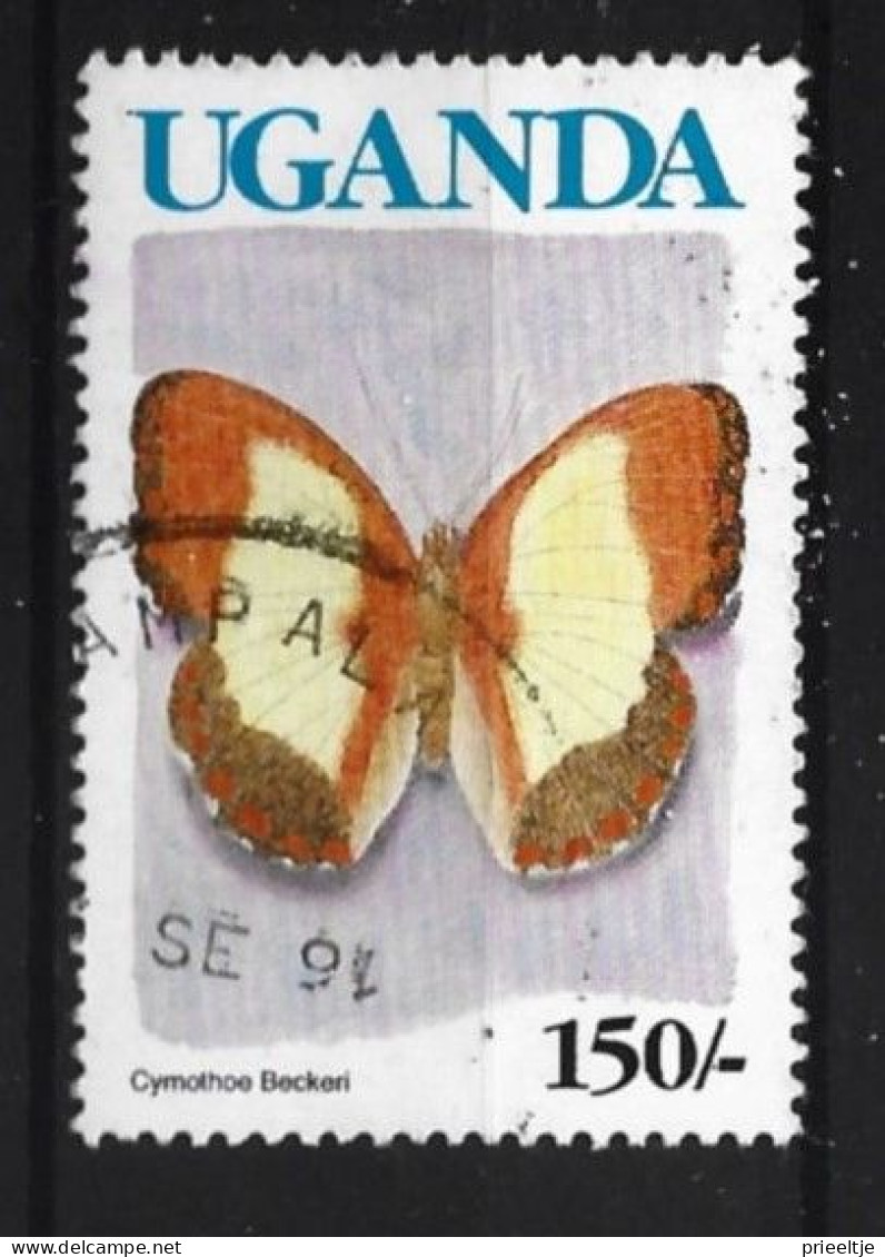 Uganda 1989 Butterfly  Y.T. 616a (0) - Uganda (1962-...)