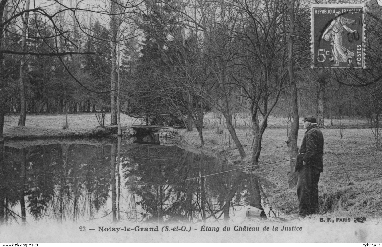 NOISY-le-GRAND - Etang Du Château De La Justice - Pêcheur - Noisy Le Grand