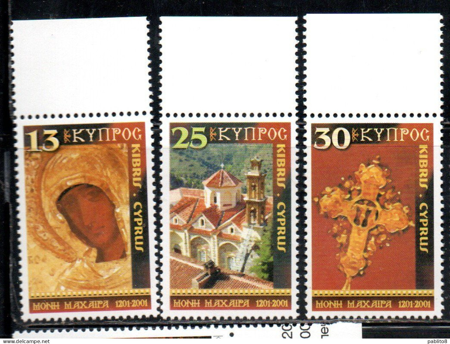 CYPRUS CIPRUS CIPRO 2001 CHRISTMAS NATALE NOEL WEIHNACHTEN NAVIDAD COMPLETE SET SERIE COMPLETA MNH - Ungebraucht