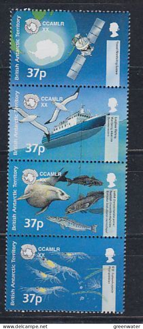 British Antarctic Territory 2002 CCAMLR 4v  ** Mnh (59534A) - Nuovi