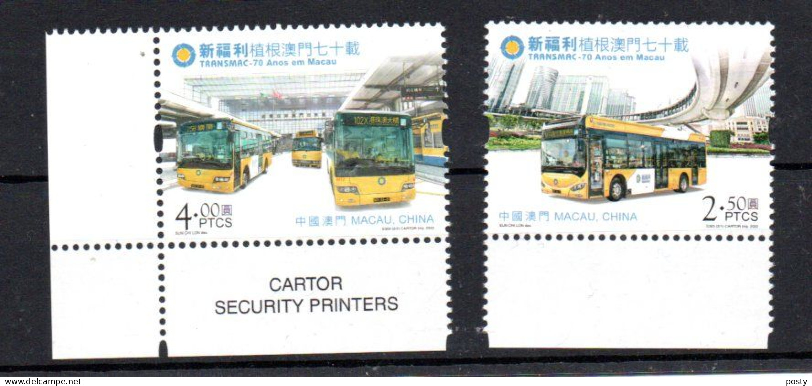 MACAO - MACAU - 2022 - AUTOCAR - AUTOBUS - BUS - TRANSMAC - TRANSPORT - TRANSPORTATION - - Neufs