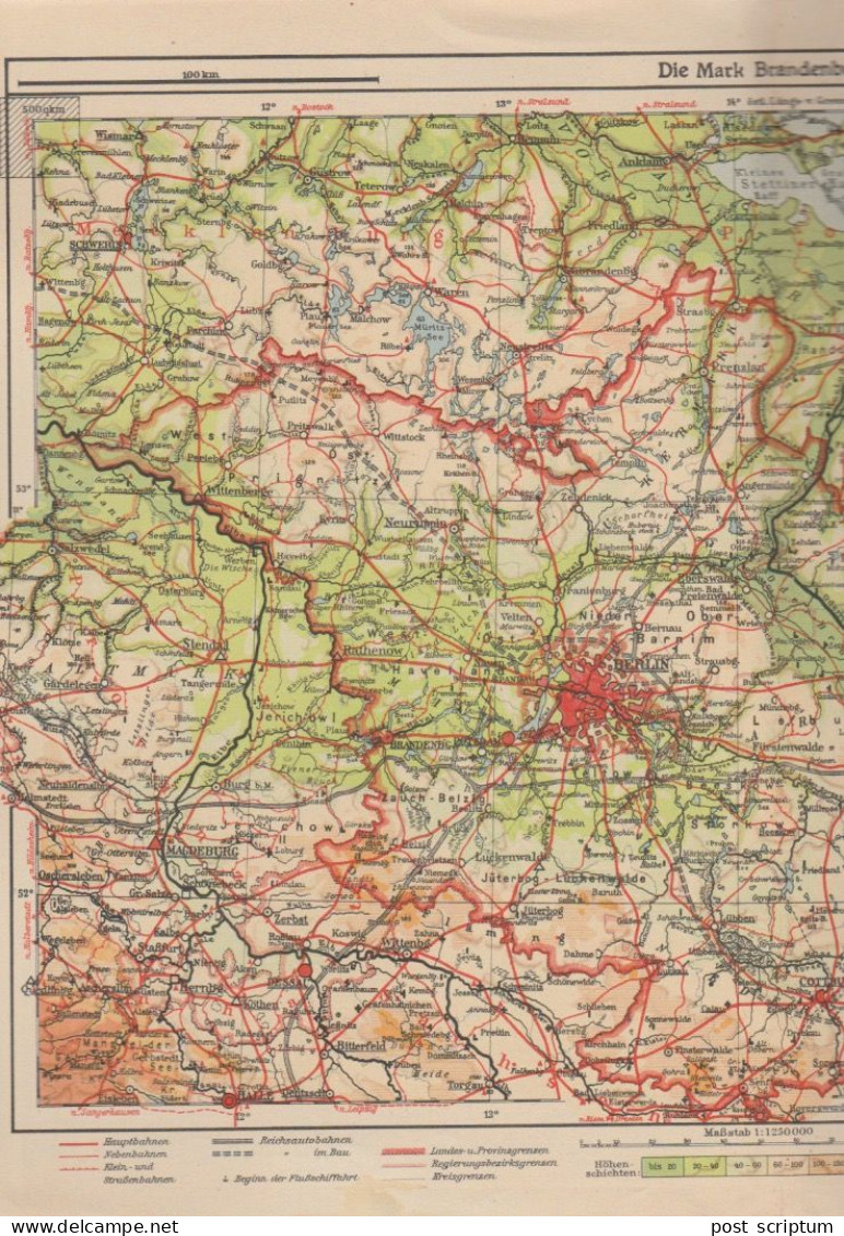 Livre - Heilatatlas Für Berlin Und Die Mart Brandenburg - Mappamondo