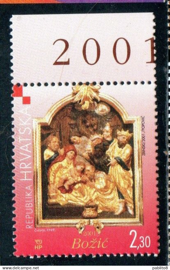 HRVATSKA CROATIA CROAZIA 2001 CHRISTMAS SRETAN BOZIC NATALE NOEL WEIHNACHTEN NAVIDAD 2.30k MNH - Kroatien