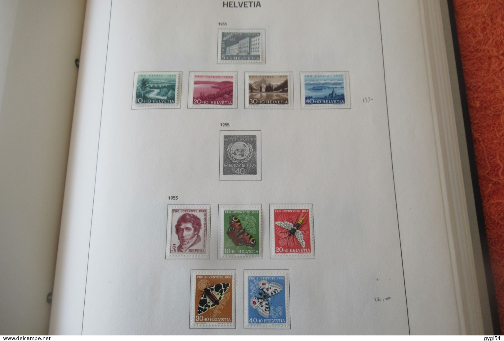 SUISSE LOT TIMBRES NEUFS 1950 - 1969