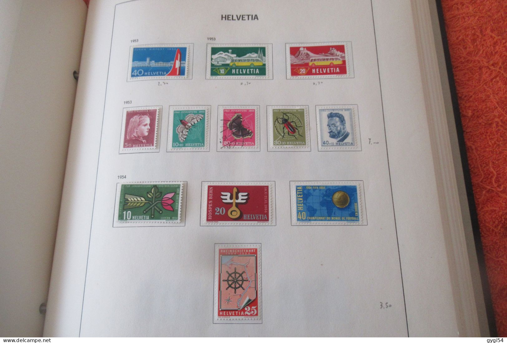 SUISSE LOT TIMBRES NEUFS 1950 - 1969