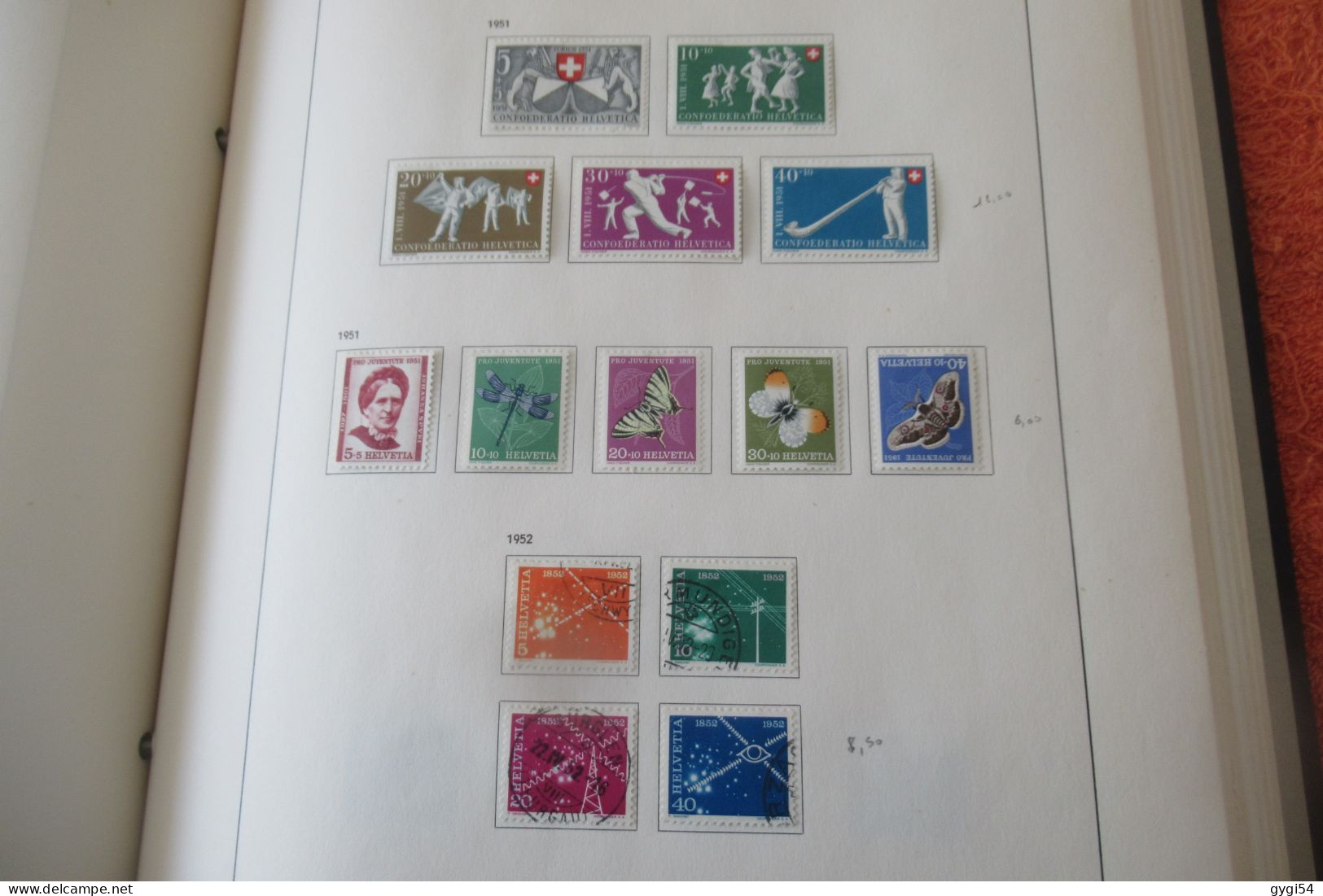 SUISSE LOT TIMBRES NEUFS 1950 - 1969