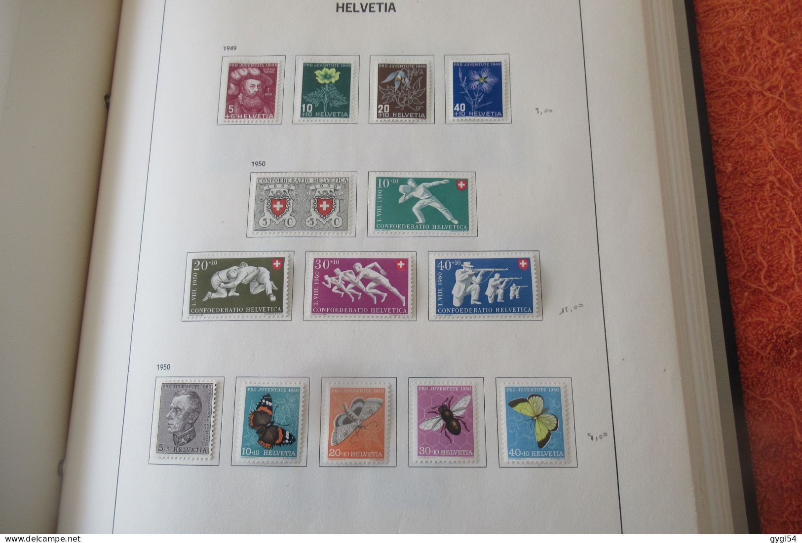 SUISSE LOT TIMBRES NEUFS 1950 - 1969