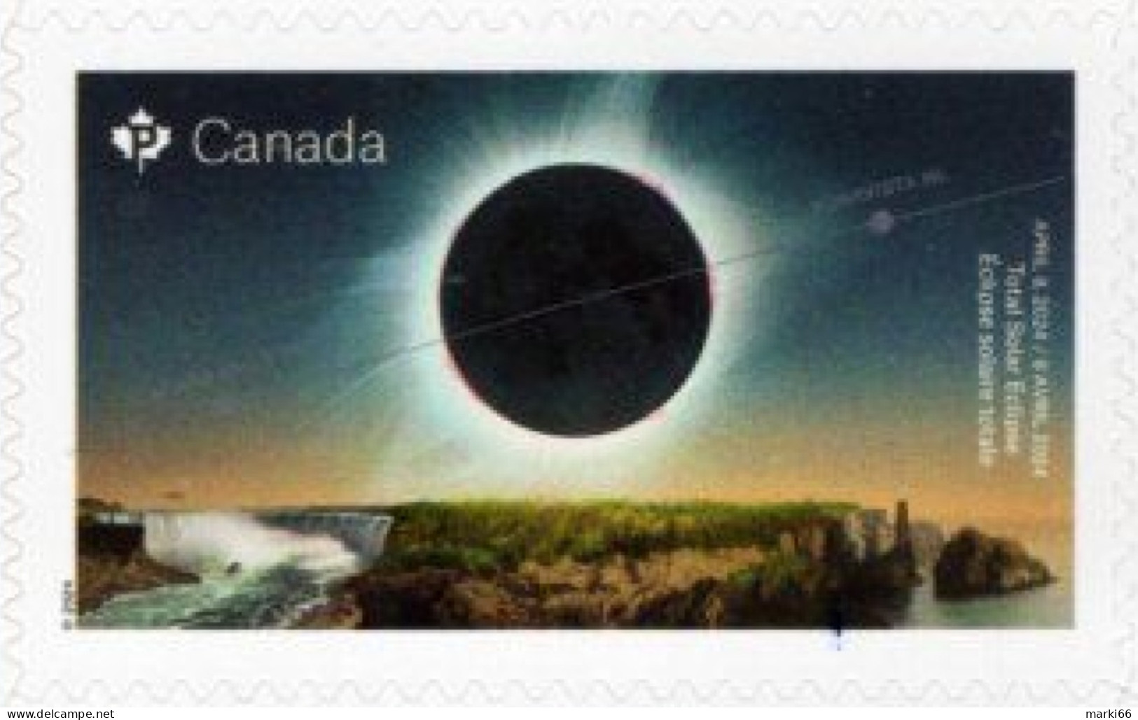 Canada - 2024 - Total Solar Eclipse On April 8 2024 - Mint Self-adhesive Booklet Stamp - Nuovi