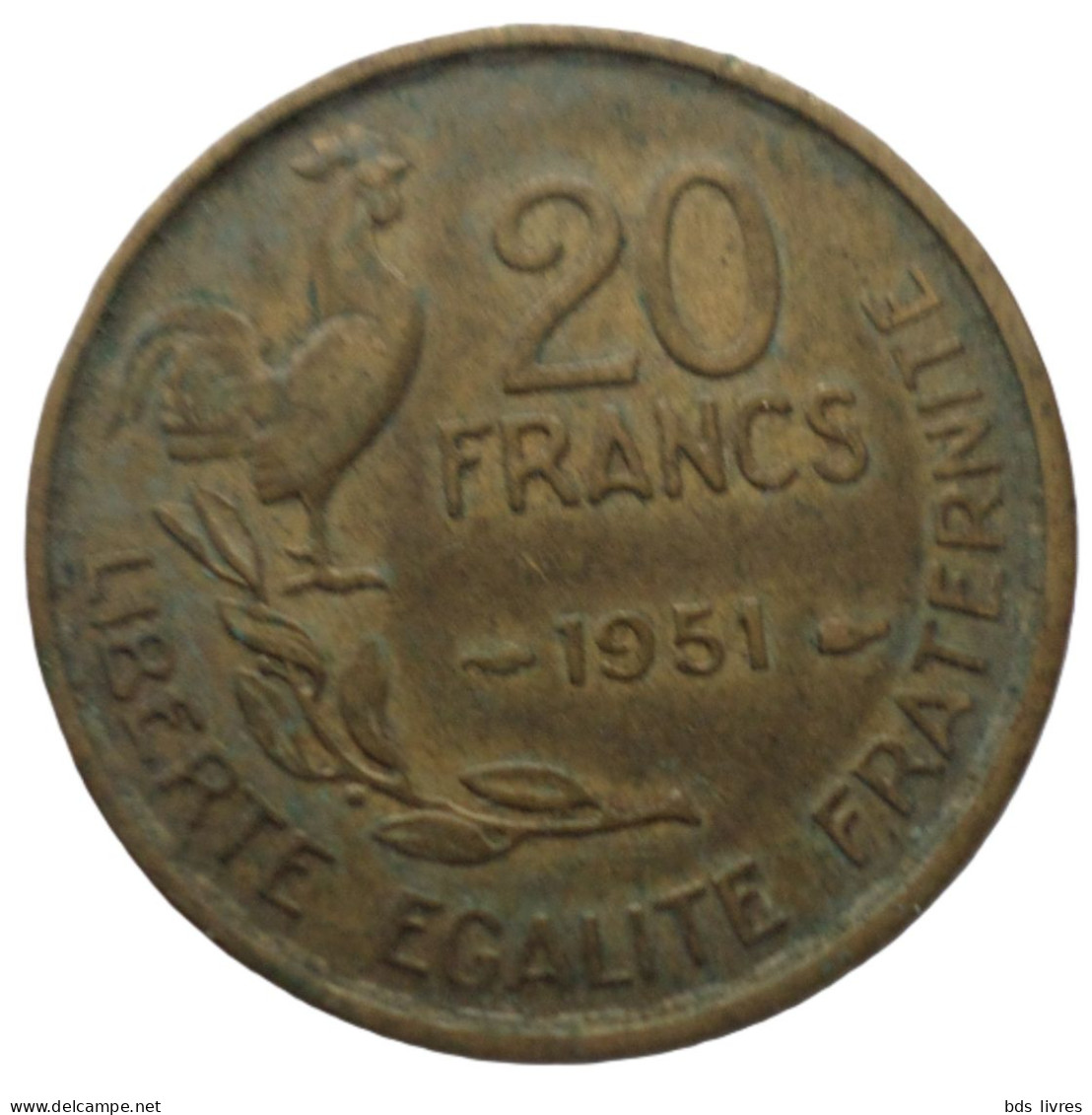 FRANCE.... 20 Francs Guiraud 1951 - Pièce Non Nettoyée Et Patinée (voir Images) - 20 Francs