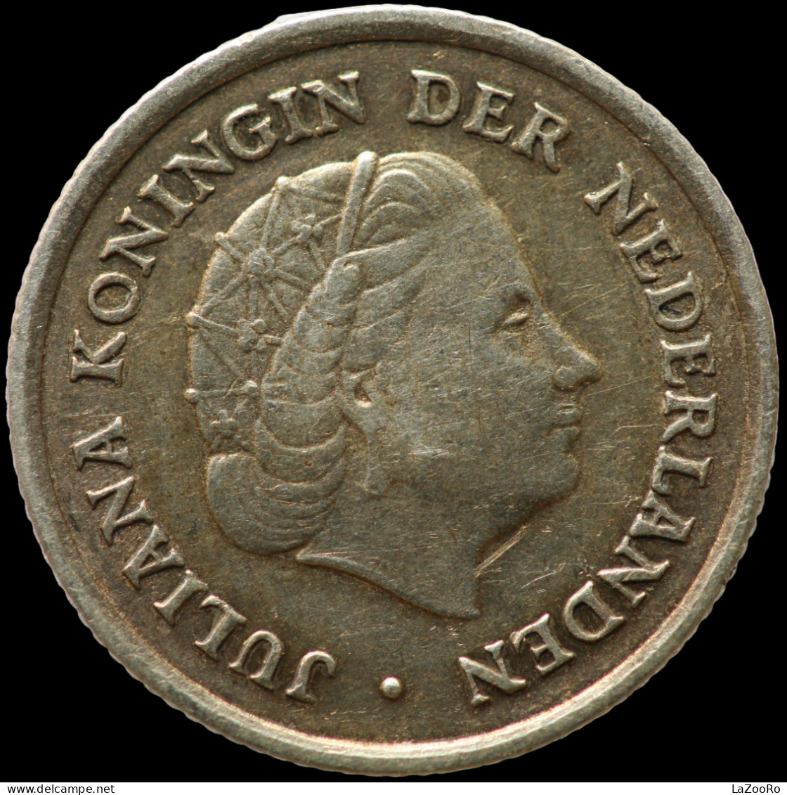 LaZooRo: Netherlands Antilles 1/10 Gulden 1962 XF Scarce - Silver - Niederländische Antillen