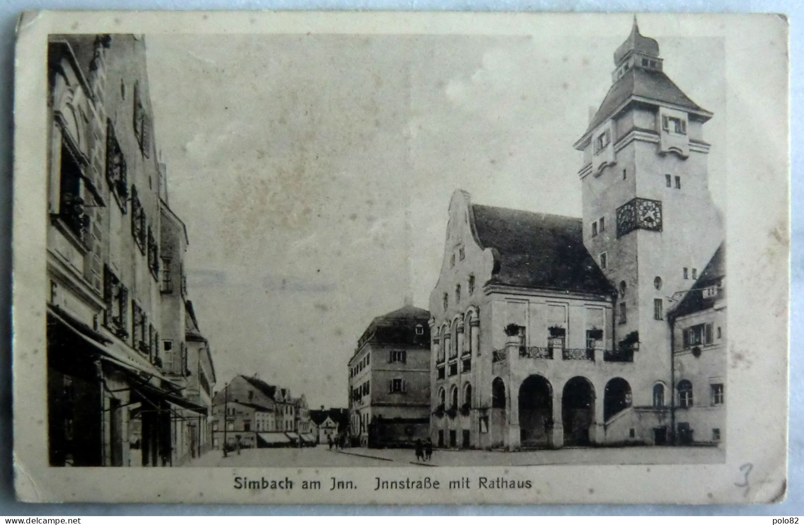 Alte Ansichtskarte / Postkarte - Simbach Am Inn, Jnnstraße Mit Rathaus Um 1900 - Simbach