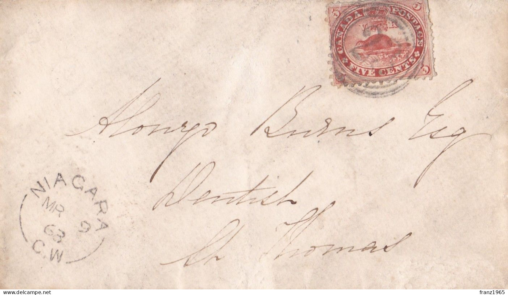 Niagara 1863 - Storia Postale