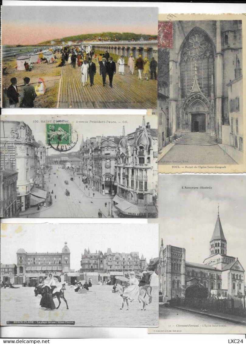Lot 2500 CPA Avec Quelques CPSM Petit Format France. Drouille Et Petites Cartes (1900/1960). - 500 Postkaarten Min.