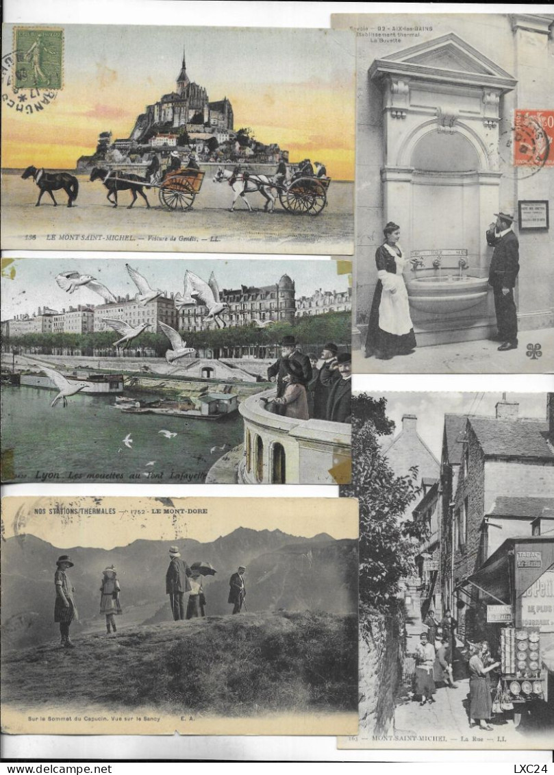 Lot 2500 CPA Avec Quelques CPSM Petit Format France. Drouille Et Petites Cartes (1900/1960). - 500 Postcards Min.