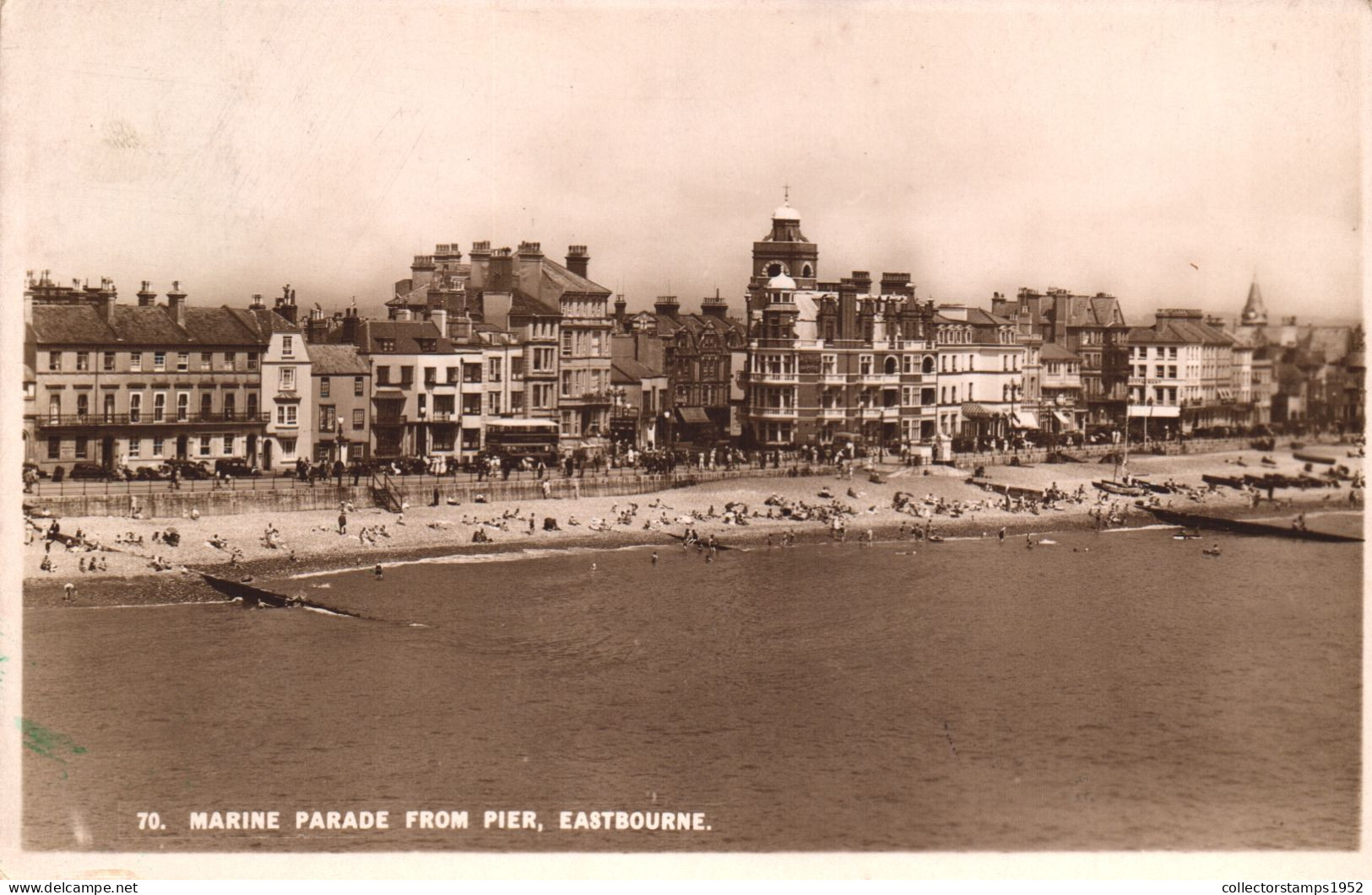 EASTBOURNE, SUSSEX, ENGLAND, ARCHITECTURE, BEACH, UNITED KINGDOM, POSTCARD - Eastbourne