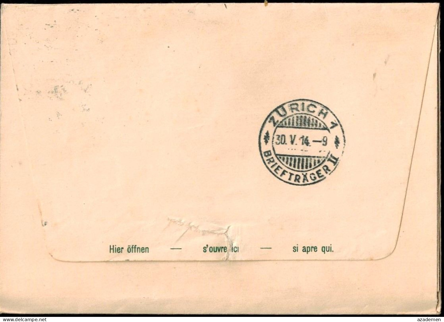 SUISSE   Lettre Entier-postal, Exposition Nationale BERN 1914. - Entiers Postaux