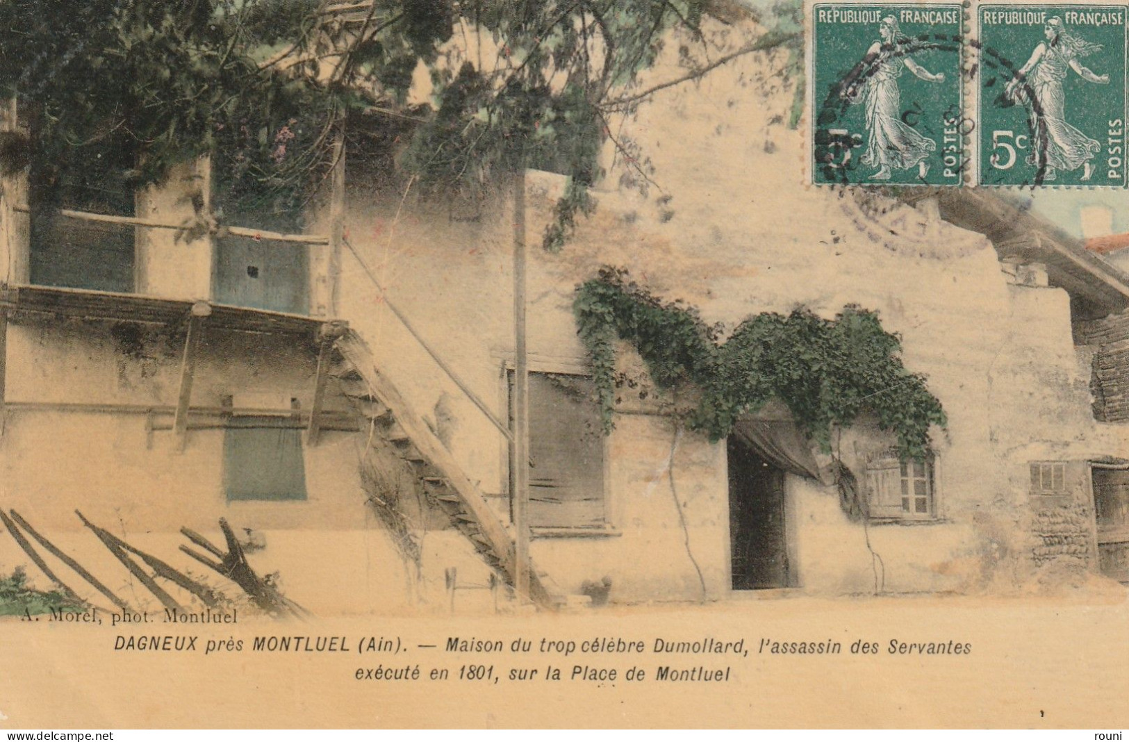 Maison Du Trop Célèbre DUMOLLARD (carte Colorisée) - Montluel