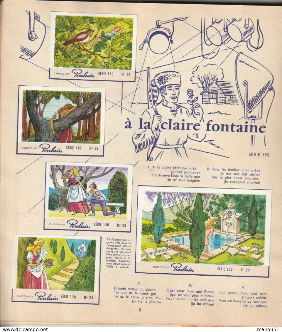 Album CHOCOLAT POULAIN - Télé Chansons De France ( Complet ) - Album & Cataloghi