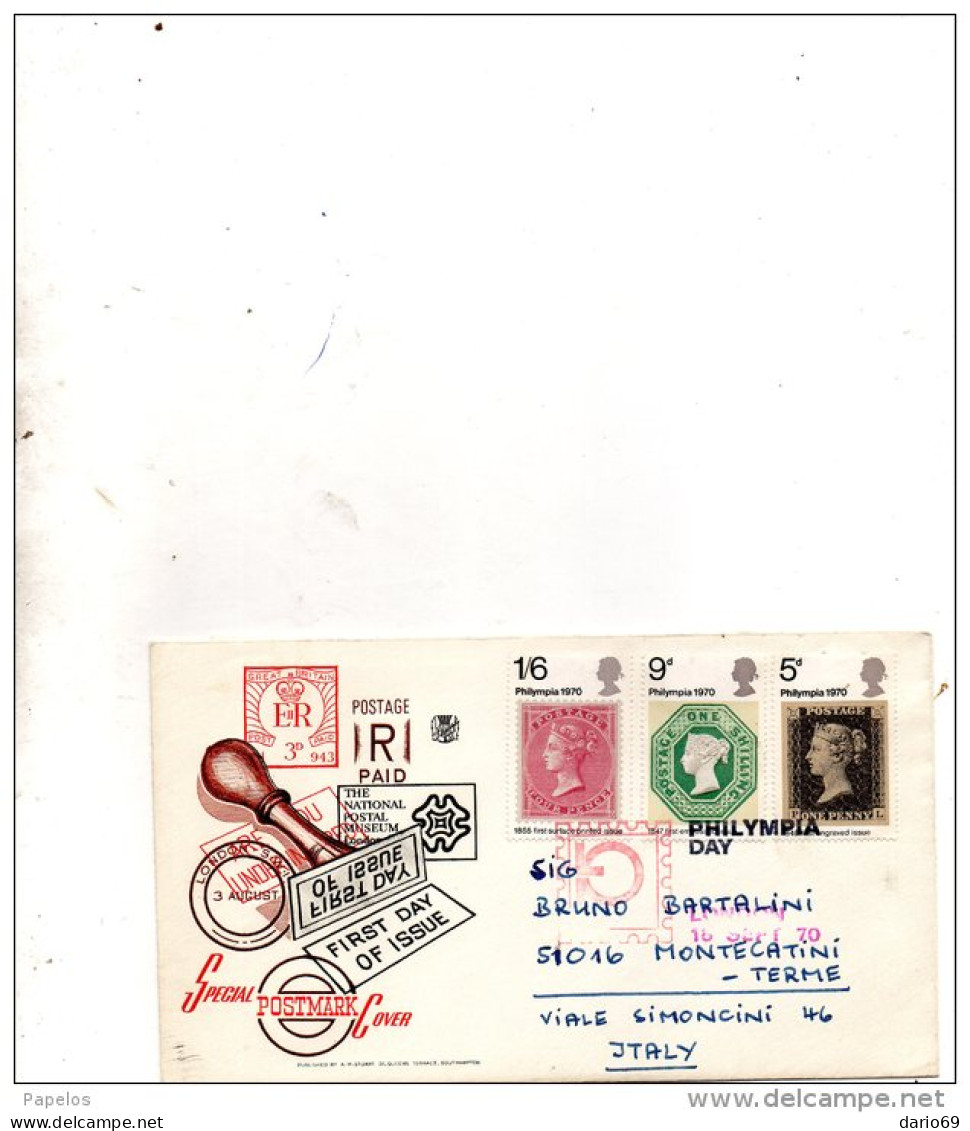 1970  LETTERA - 1952-1971 Em. Prédécimales