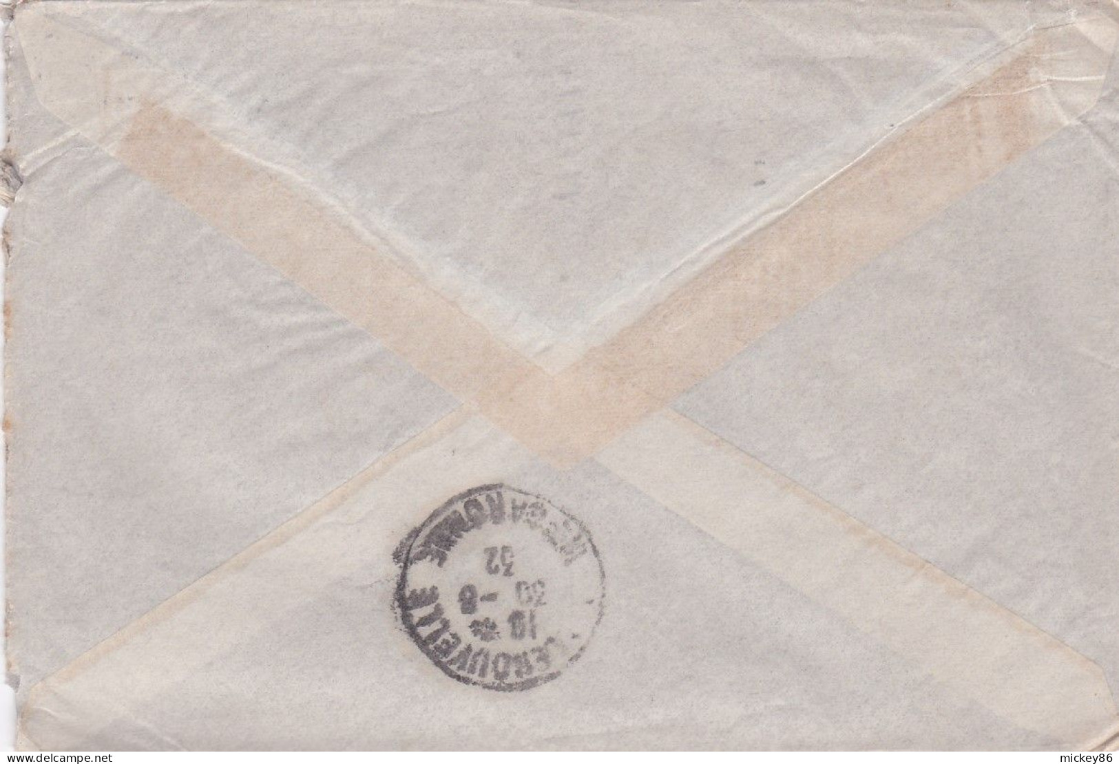 Etats-Unis --1932--lettre GRAND CENT ANNF X (N.Y) Pour VILLENOUVELLE (France).timbre,cachet Mécanique Muet 23 AUG 1932 - Cartas & Documentos