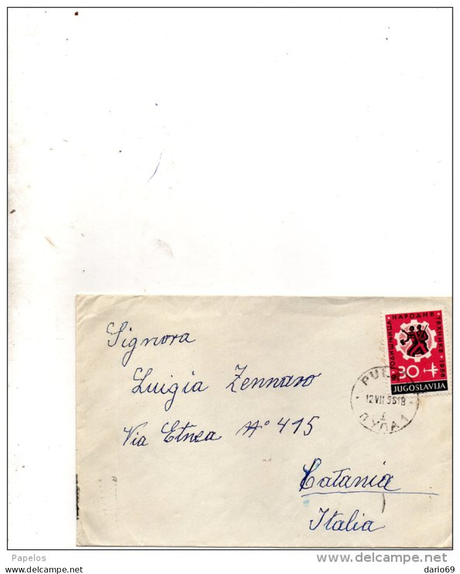 1956  LETTERA - Cartas & Documentos