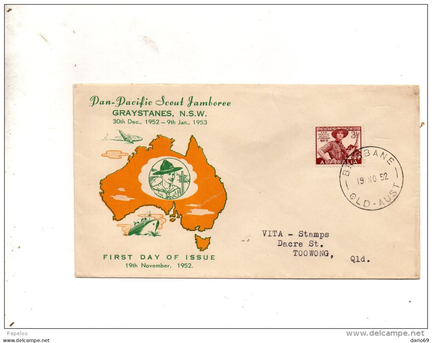 1952  LETTERA - Storia Postale