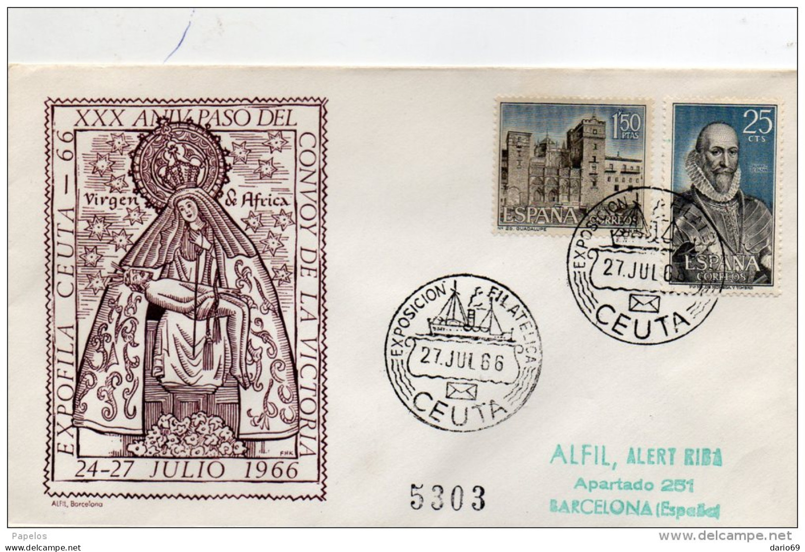 1966 LETTERA - FDC