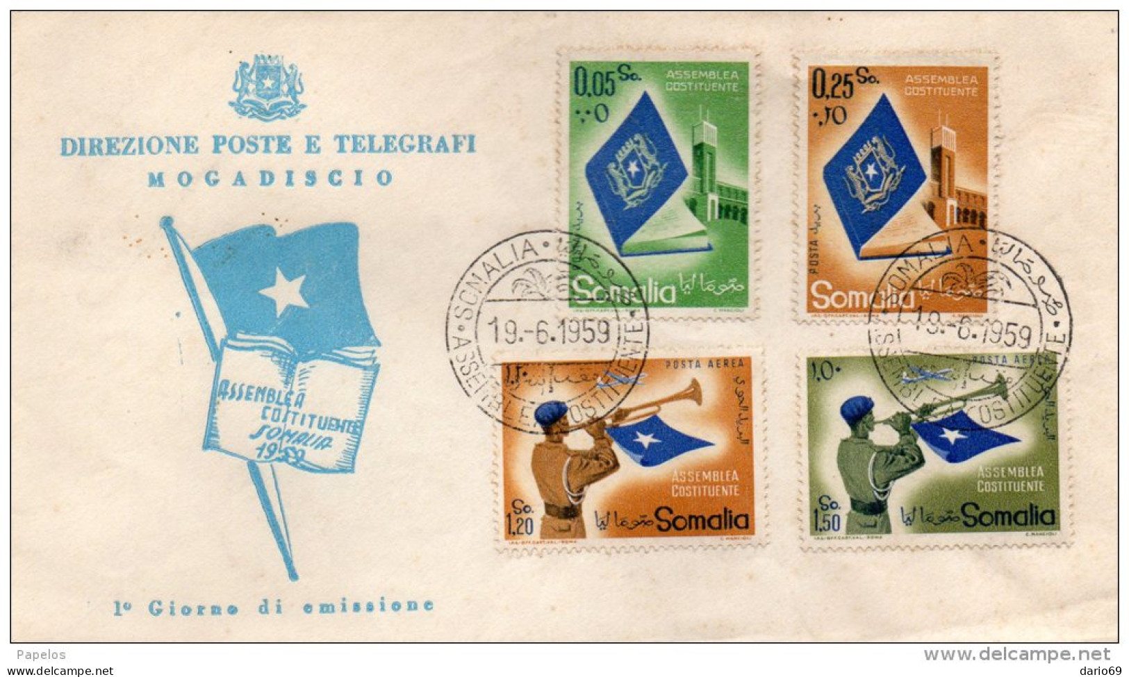 1959 LETTERA - Somalia (1960-...)