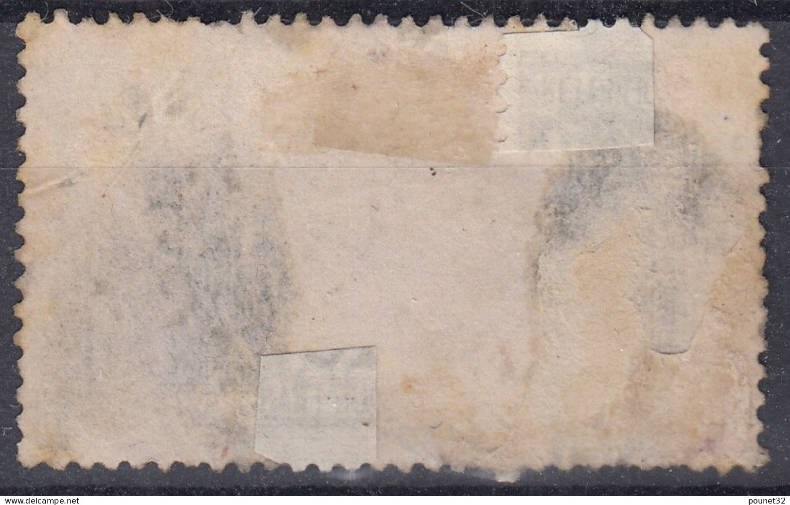 TIMBRE FRANCE EMPIRE N° 33A 5 & F EN BLEU OBLITERE - DEFECTUEUX - COTE 1400 € - 1863-1870 Napoleon III With Laurels