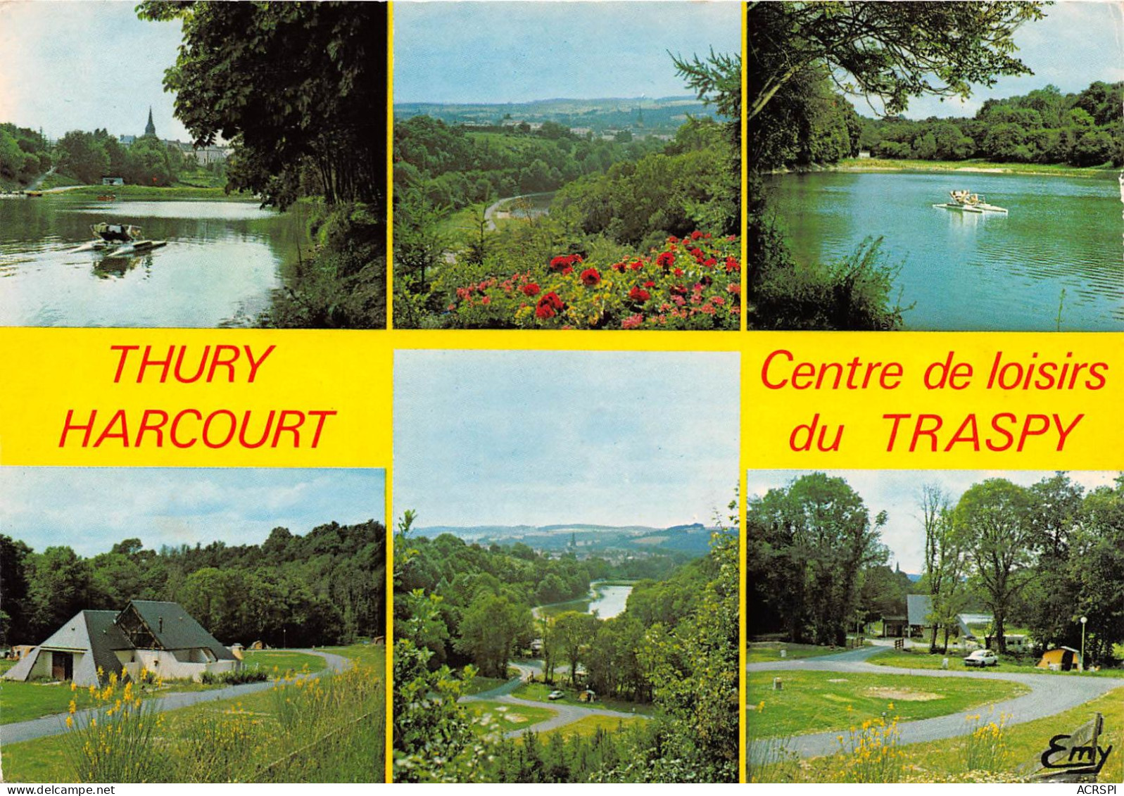 THURY HARCOURT Centre De Loisirs De La Vallee Du Traspy Le Plan D Eau Le Camping Municipal 18(scan Recto-verso) MA812 - Thury Harcourt