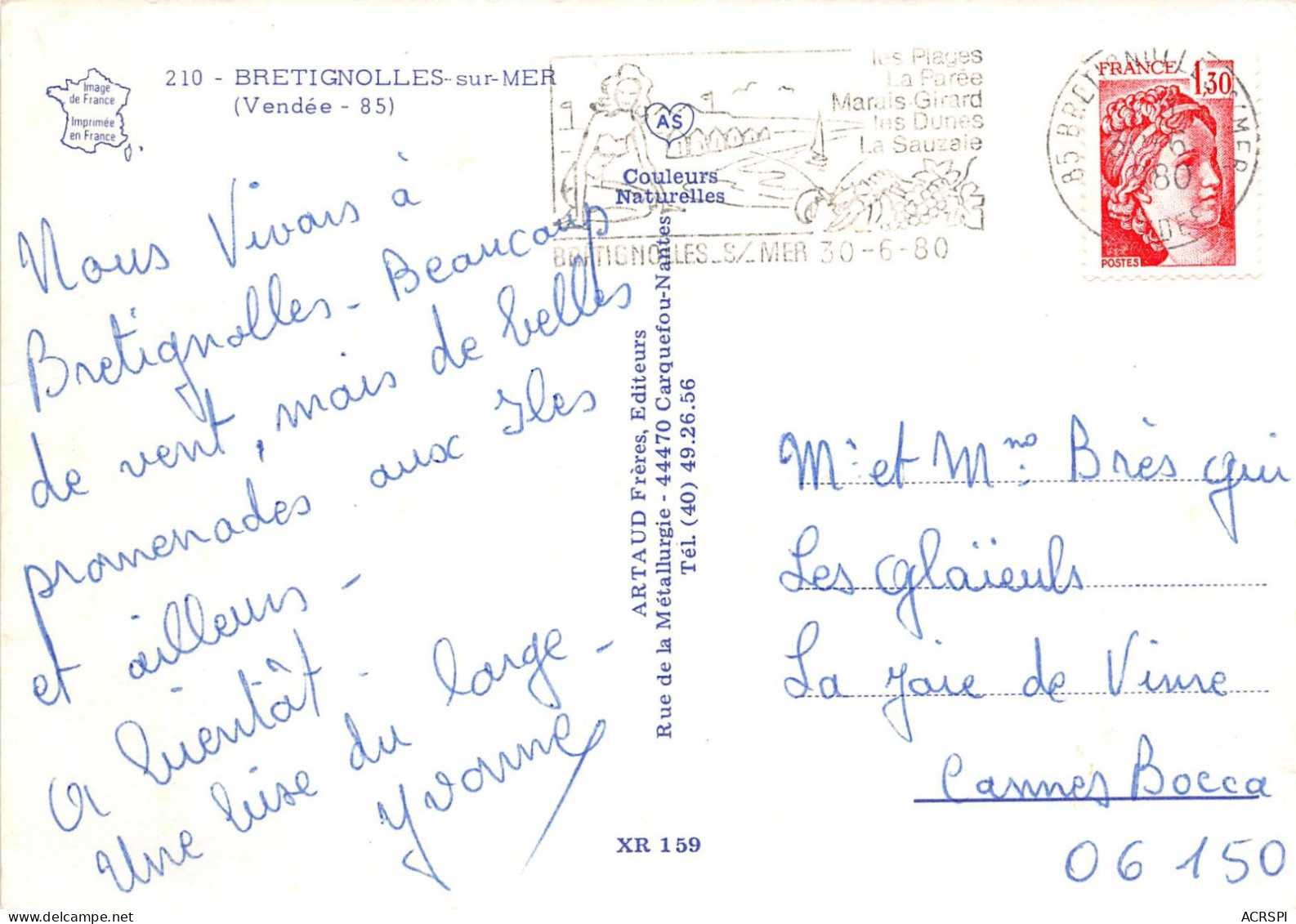 BRETIGNOLLES SUR MER 10(scan Recto-verso) MA809 - Bretignolles Sur Mer