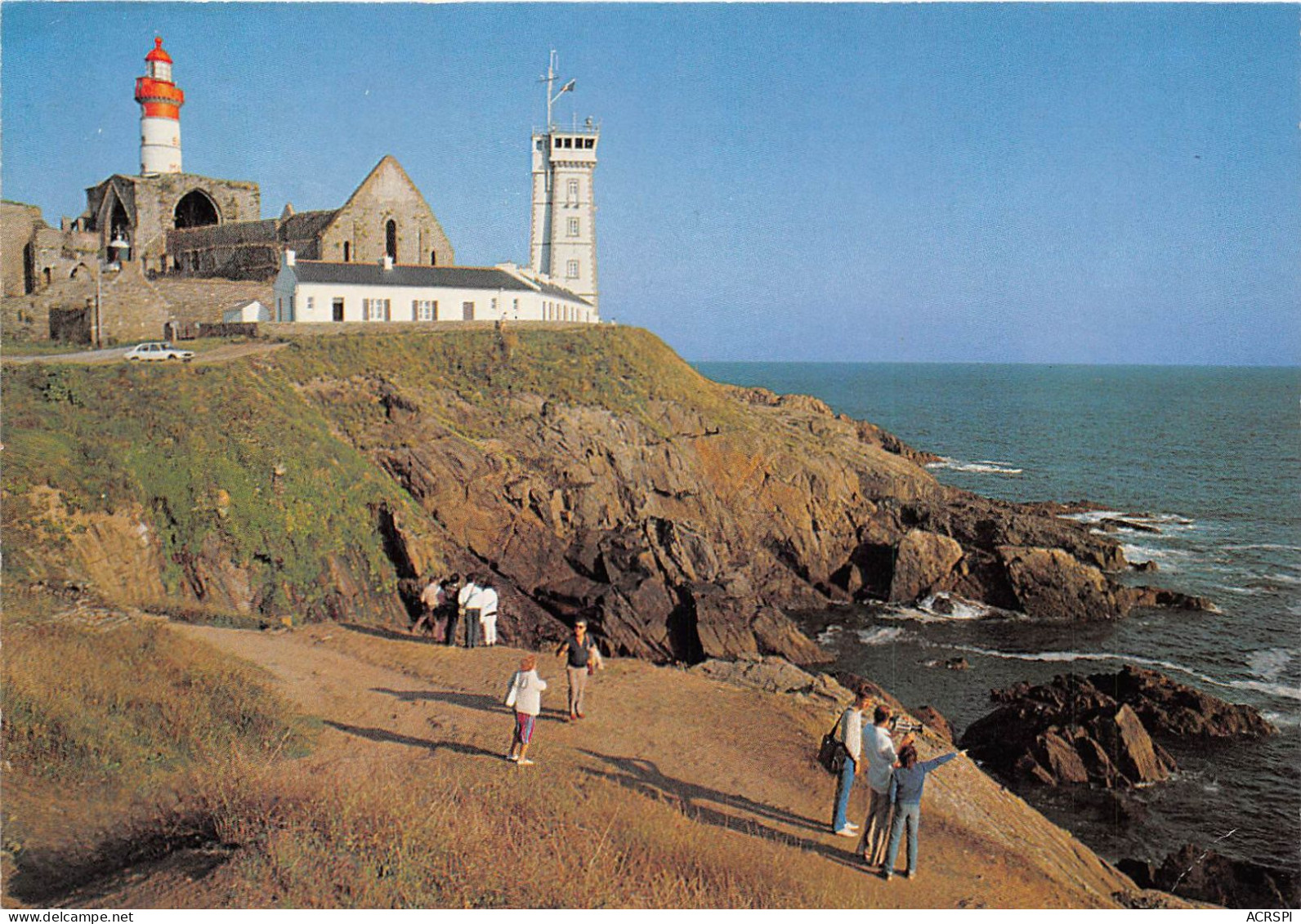 LE CONQUET La Pointe Saint Mathieu Le Semaphore Les Ruines De L Abbaye Et Le Phare 1(scan Recto-verso) MA808 - Le Conquet