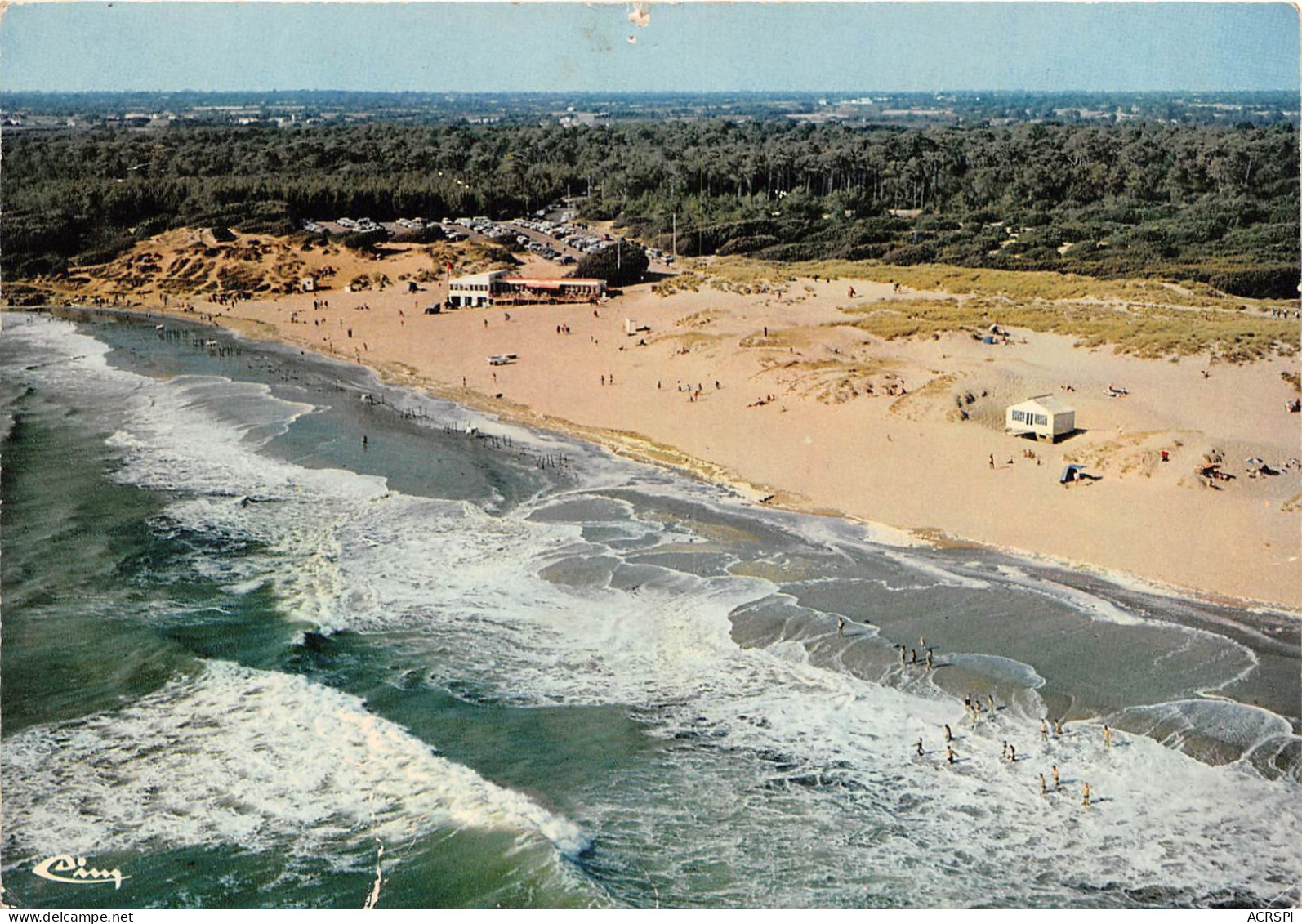 Environs De TALMONT Vue Aerienne Plage Du Veillon 39(scan Recto-verso) MA807 - Talmont Saint Hilaire