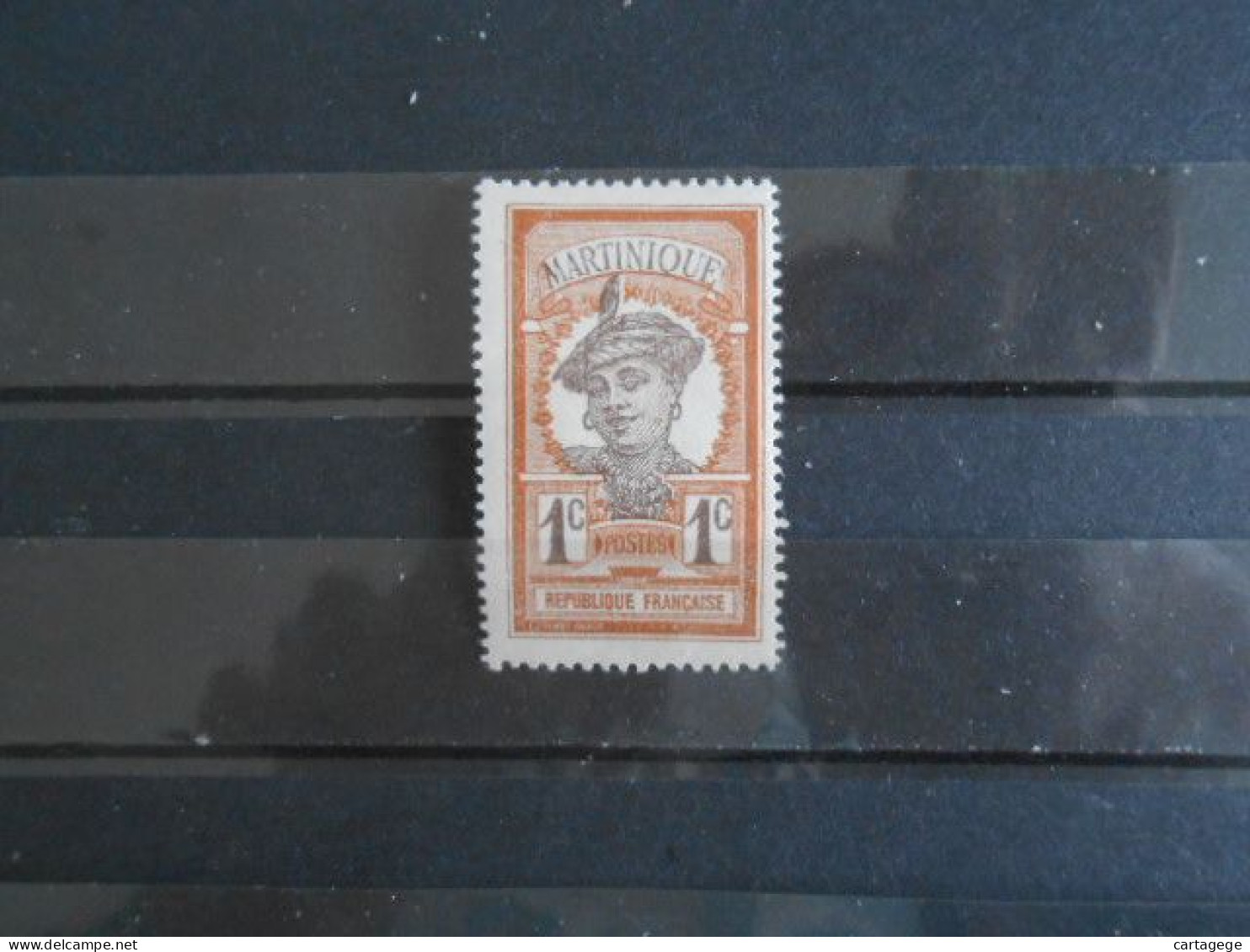 MARTINIQUE YT 61 MARTINIQUAISE 1c. Brun-rouge* - Unused Stamps