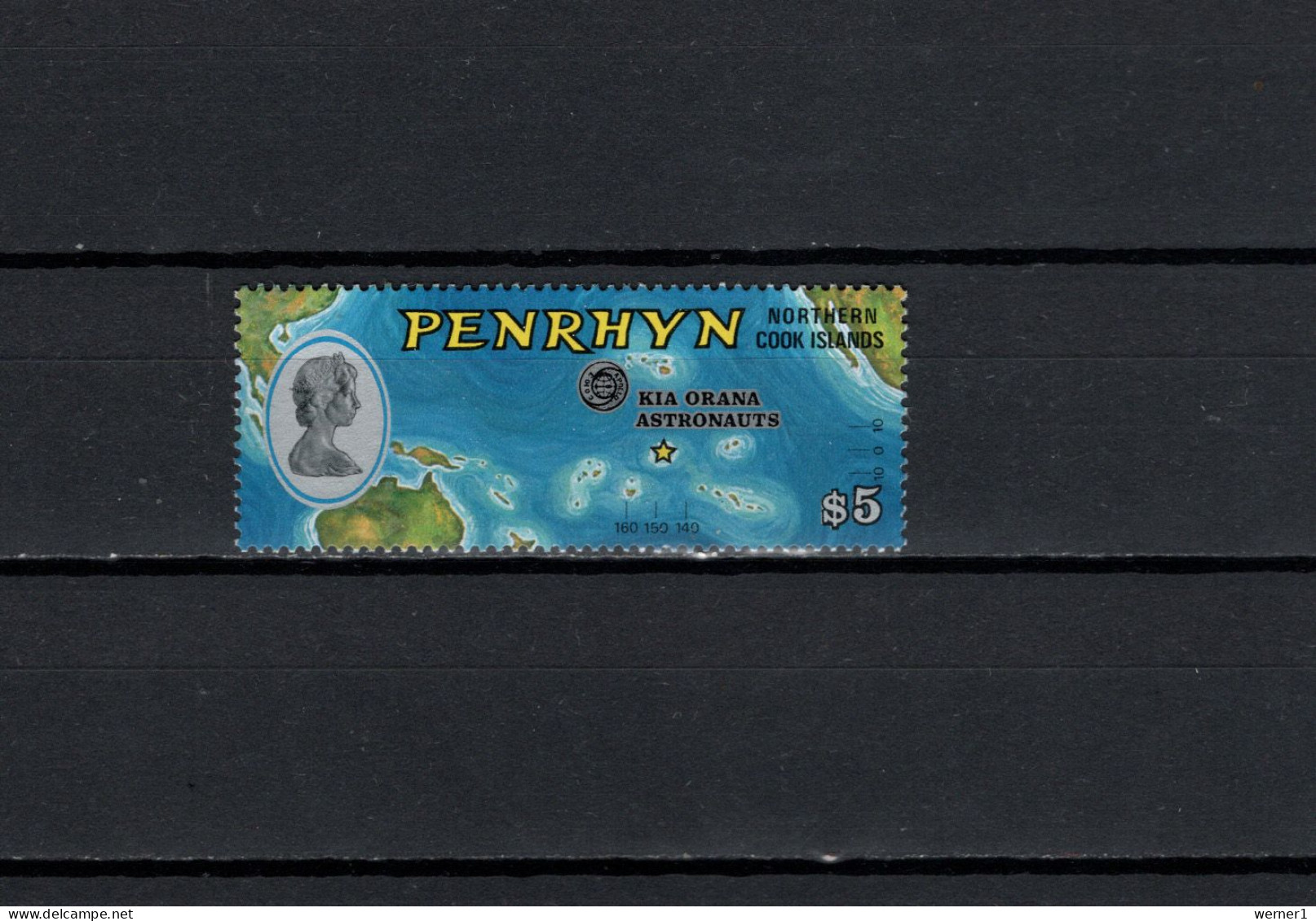 Penrhyn 1975 Space, Apollo Stamp With Overprint MNH - Oceania